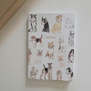 Eccolo Beth Briggs Adorable Floral Dogs Medium Notebook Journal